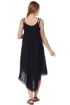 Black Strappy Asymmetric Dress