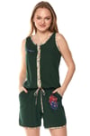 Green Straight Jumpsuit