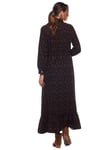 Black Crispy Long Dress