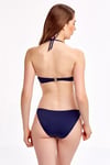  Lacivert Straplez Kaplı Bikini Takımı