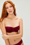 189 CANSOY STRAPLESS BOŞ 20TL BORDO