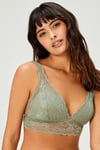 301 CANSOY HAKİ DANTELLİ ÜÇGEN BRALET