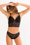 313T CANSOY DANTEL BRALET TAKIM 45TL SİYAH