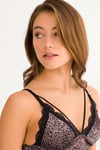 315 CANSOY KADİFE DESENLİ BRALET 35TL LEOPAR KAHVE