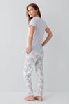 Arnetta Yarım Kollu Mavi Pijama Takımı