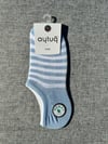 Aytuğ Bayan Dikişsiz Çizgili Bebe Mavi Sneaker