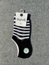 Aytuğ Bayan Dikişsiz Çizgili Siyah Sneaker