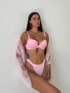 Bambu Kumaş Destekli Pembe Sütyen Takımı (730T)