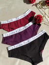Baskılı Kadın 3'lü Hip Boxer