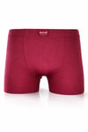 Berrak Likralı Kemerli Bordo Boxer - 4498