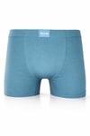Berrak Likralı Kemerli Petrol Boxer - 4498