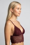 Bordo Desteksiz Bralet 8426