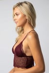 Bordo Desteksiz Bralet 8426