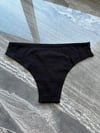 Brazilian tül ve Dantelli Siyah Tanga