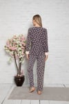 Cansoy Desenli Pembe Bayan Pijama Takımı (6051)