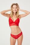 Cansoy Kırmızı Bralet Sütyen Takımı