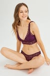 Cansoy Mor Bralet Sütyen Takımı