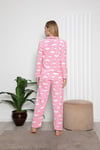 Cansoy Pembe Baskılı Bayan Pijama Takımı (6062)