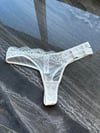 Çift bel lastikli Dantelli Tanga