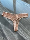 Çift bel lastikli Dantelli Tanga