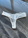 Çift bel lastikli Dantelli Tanga