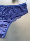 Dantel İşlemeli Lacivert Tanga (4574)