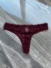 Dantelli Arka Pamuk Bordo Tanga