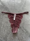 Dantelli İpli Vizon Tanga
