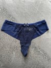 Dantelli Transparan Lacivert Tanga