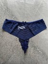 Dantelli Transparan Lacivert Tanga
