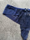 Dantelli Transparan Lacivert Tanga