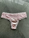 Dantelli Transparan Pembe Tanga 4767
