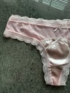 Dantelli Transparan Pembe Tanga 4767