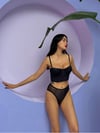 Destekli Gümüş Hologram Bustiyer Takım (689T)