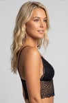 Desteksiz Siyah Bralet 8426