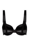 Diva Double Push Up Taşlı Siyah Sütyen (663tek)