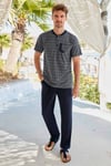 Erkek Kkol Lacivert Pijama Takımı (9080)