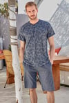 Erkek Şortlu Lacivert Pijama Takımı (9090)