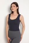 Fitilli Crop Füme Bustiyer