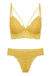 HENNA Hardal Dantelli Bralet Sütyen Takımı