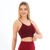 İp Askılı Çizgili Pedli Bordo Bustiyer 5702