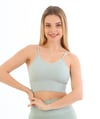 İp Askılı Çizgili Pedli Mint Bustiyer 5702