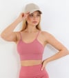 İp Askılı Çizgili Pedli Pembe Bustiyer 5702