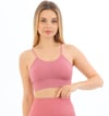 İp Askılı Çizgili Pedli Pembe Bustiyer 5702