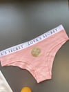 Kadın Pembe Dantelli Pamuk Külot (4342)