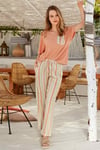 Kadın Somon Pijama Takımı (9016)