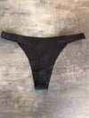Lazer Kesim Siyah Tanga 4675