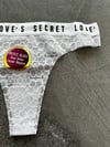 Love's Secret Lazer Kesim Dantelli Beyaz Tanga