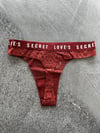 Love's Secret Lazer Kesim Dantelli Kiremit Tanga