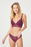 Luna Dantelli Mor Bralet Sütyen Takımı
